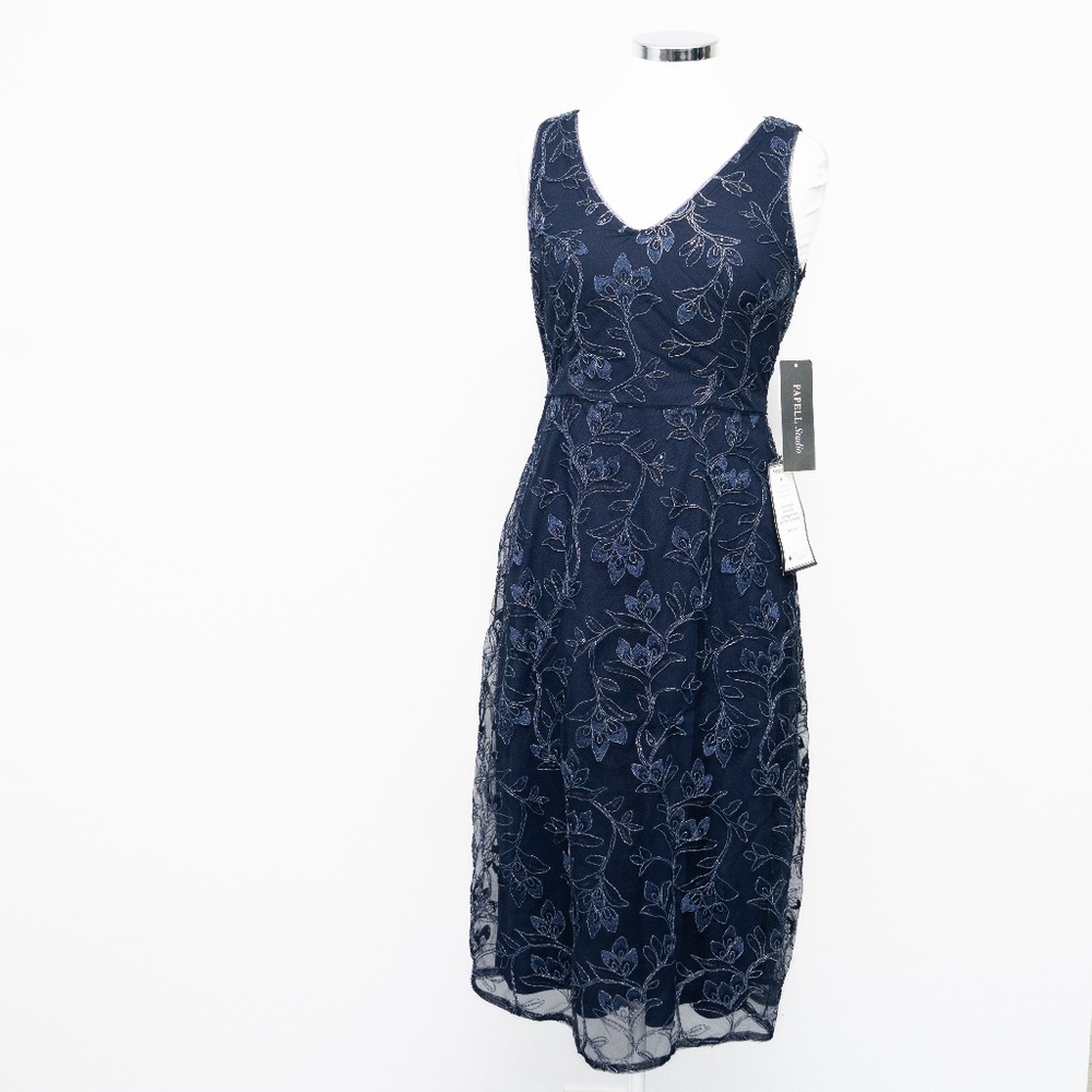 PAPELL Studio -‎ Floral Sequin Embroidery Dress